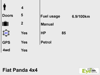 fiata panda 4x4 en
